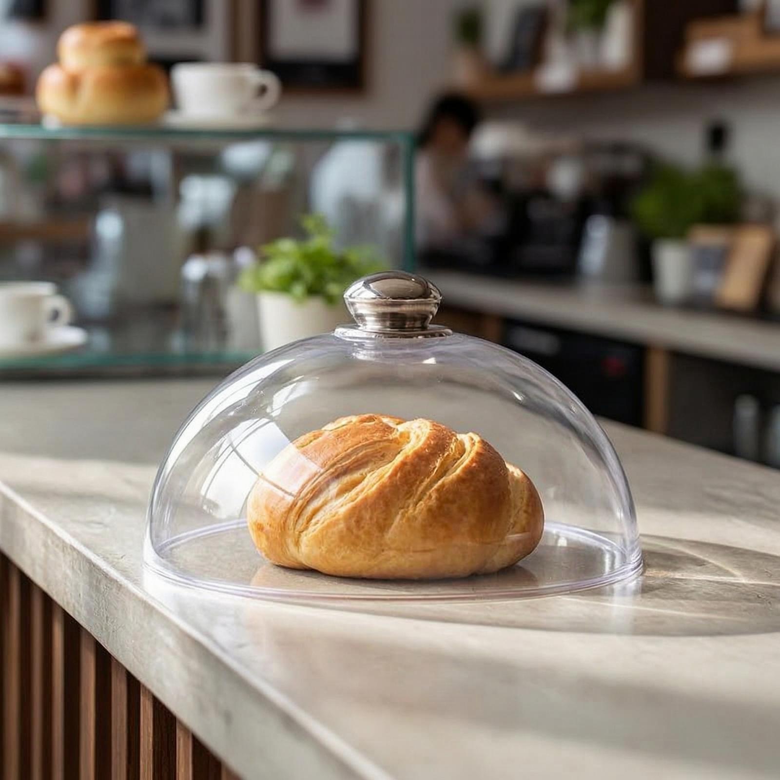 Plastic Dome Clear - Прозрачный колпак для торта с ручкой