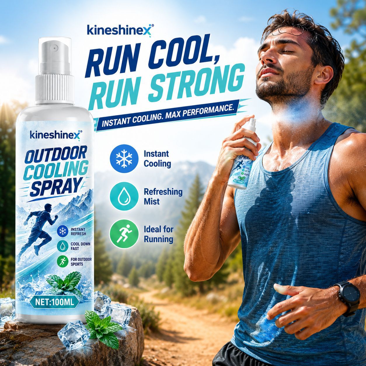 Охлаждающий спрей для улицы 10 – обзор и цена Misting Bottle Fine